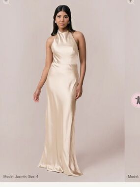 Halter bridesmaid dress